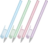 Ручка шариковая BRAUBERG SOFT PASTEL, СИНЯЯ, 36 шт., корпус ассорти, узел 0,7мм, линия 0,35мм, 144397
