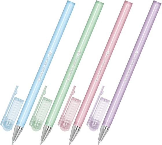 Ручка шариковая BRAUBERG SOFT PASTEL, СИНЯЯ, 36 шт., корпус ассорти, узел 0,7мм, линия 0,35мм, 144397 1