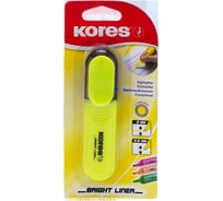 Маркер Kores желтый, 1-5 мм 396980