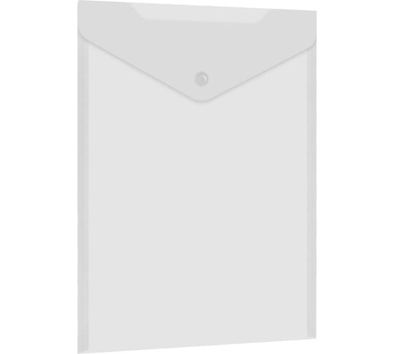 Папка-конверт с кнопкой BRAUBERG А4 UNIVERSAL, до 100 листов, вертикальная, прозрачная, 12 шт., 0.15 мм, 273075 1