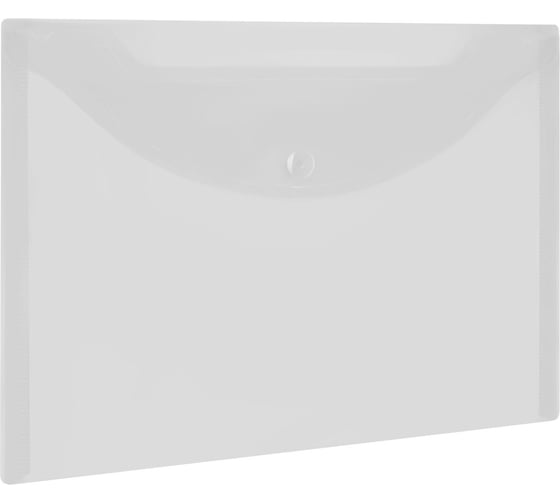 Папка-конверт с кнопкой BRAUBERG UNIVERSAL малого формата, А5, прозрачная, 10 шт., 0.15 мм, 273065 1