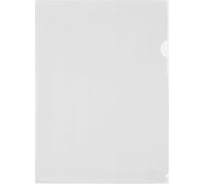 Папка-уголок BRAUBERG UNIVERSAL А4, прозрачная, 50 шт., 0,10 мм, 273044