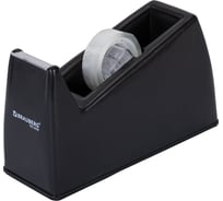 Диспенсер для клейкой ленты BRAUBERG ЧЕРНЫЙ (Лента в Подарок), утяжеленный большой 701459