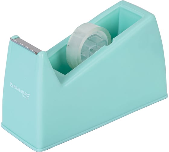 Диспенсер для клейкой ленты BRAUBERG МЯТНЫЙ (Лента в Подарок), утяжеленный большой 701461 1