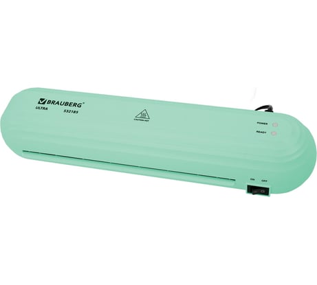 Ламинатор BRAUBERG ULTRA PM235M, МЯТНЫЙ, A4, толщина пленки 60-150 мкм, скорость 30 см/мин 532185
