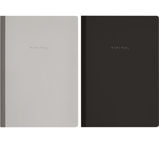 Бизнес-тетрадь BRAUBERG А4 96л. на сшивке с корешком, 2 шт., клетка, обложка картон, Minimal Classic, 405281 1