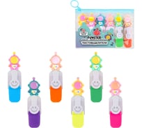 Набор текстовыделителей с топперами 6 ЦВЕТОВ НЕОН FUNSTER, КОСМО, линия 1-4мм, 152649