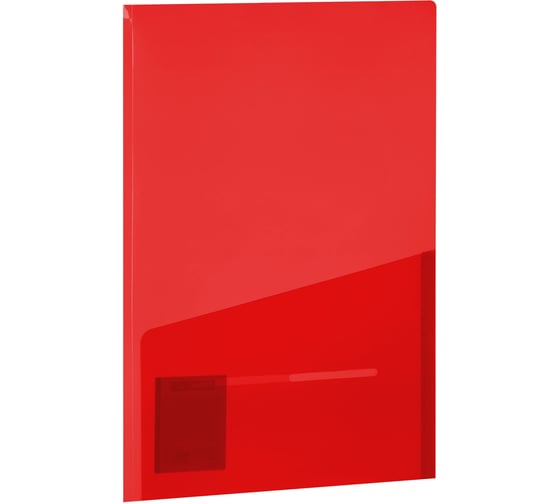 Папка-уголок BRAUBERG 2 кармана непрозрачная А4 SPECIAL, 15 шт., красная, 0,18 мм, 273061 1