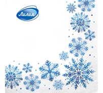 Салфетки бумажные сервировочные Лилия Сказочная, двухслойные, 20 шт 279478