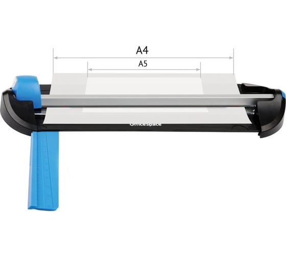 Роликовый резак OfficeSpace А4 Multiblade 305 мм, до 5 л, линейка, 4 стиля резки PС32849