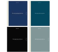 Бизнес-тетрадь BRAUBERG А5 96л, на сшивке с корешком, комплект 4 шт., клетка, обложка картон, Vintage 405290