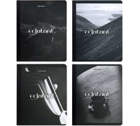 Бизнес-тетрадь BRAUBERG А5 96л, на сшивке с корешком, комплект 4 шт., клетка, обложка картон, Simplicity 405288