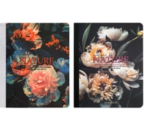 Тетради BRAUBERG ДЭК А5 96л, комплект 2 шт. на сшивке с корешком, клетка, Flowers 405311