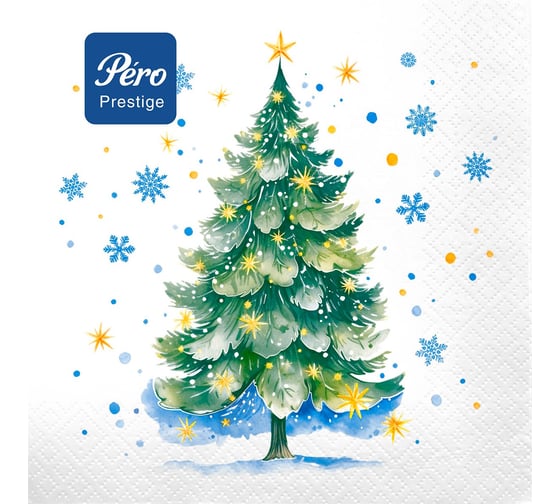 Салфетки бумажные сервировочные Pero Prestige В лесу, трехслойные, 20 шт 279475 1