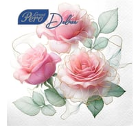Салфетки бумажные сервировочные GrandPero Deluxe Гармония, трехслойные, 20 шт 275984