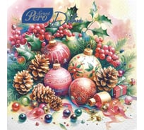 Салфетки бумажные сервировочные GrandPero Deluxe Этюд, трехслойные, 20 шт 275117