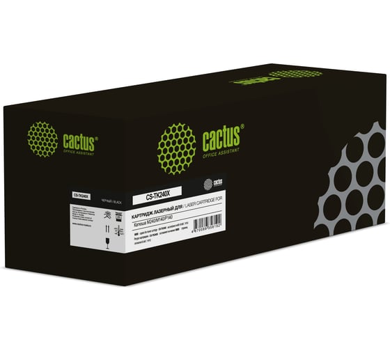 Картридж лазерный Cactus CS-TK240X черный (9000стр.) для Катюша M240/M140/P140 с чипом 2118775 1