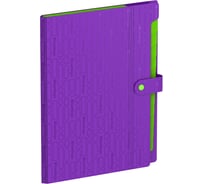 Папка Berlingo Your Way, 12 отделений, А4, 600мкм, на кнопке, фиолетовая, XF412894 XF4_12894