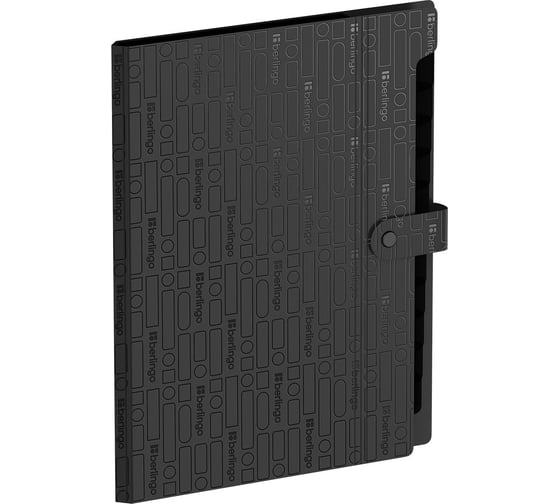 Папка Berlingo Your Way, 12 отделений, А4, 600мкм, на кнопке, черная, XF412890 XF4_12890 1