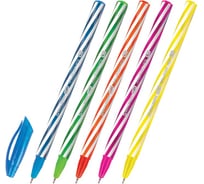 Ручка шариковая масляная BRAUBERG KIDS TWIST, синяя, 30 шт., корпус ассорти, линия 0,35мм 144104