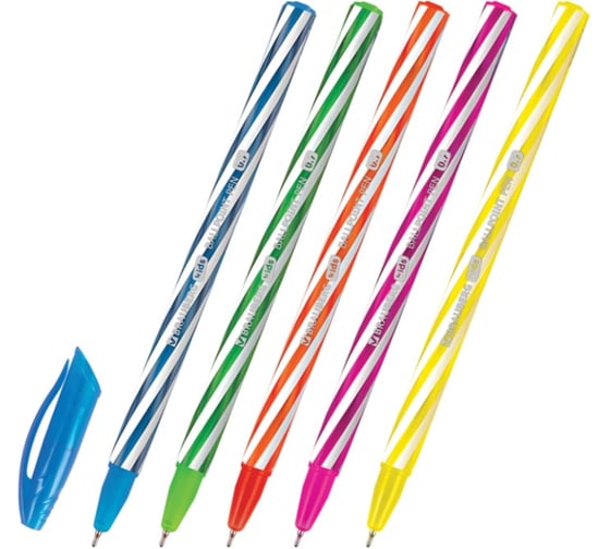 Ручка шариковая масляная BRAUBERG KIDS TWIST, синяя, 30 шт., корпус ассорти, линия 0,35мм 144104 1