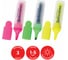 Набор текстовыделителей BRAUBERG FLUO 3 шт, ассорти, линия 1-5 мм 150404 10