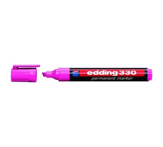 Перманентный маркер Edding клиновидный наконечник, 1-5 мм, розовый E-330#9 1