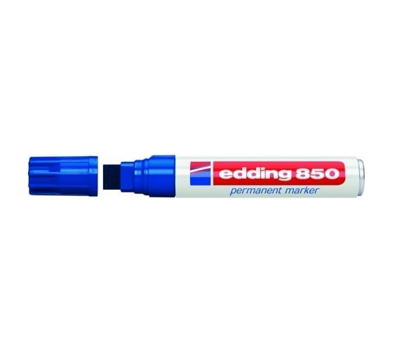 Перманентный маркер Edding клиновидный наконечник, 5-16 мм, синий E-850#3 1
