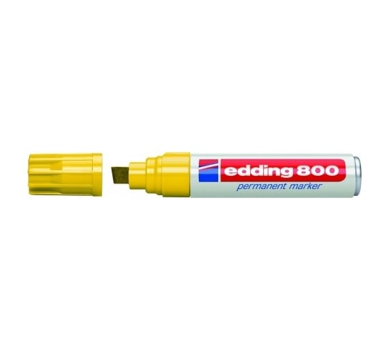 Перманентный маркер Edding клиновидный наконечник, 4-12 мм, желтый E-800#5
