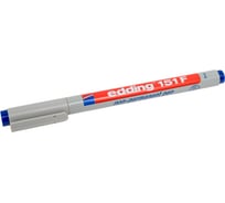 Смываемый маркер для проекторных пленок Edding круглый наконечник, 0.6 мм, синий E-151#3