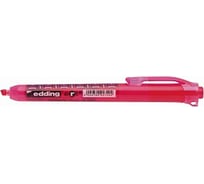 Текстовыделитель Edding, с кнопкой, розовый, блистер ССП E-5art#1-B#9