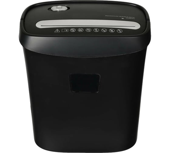 Шредер для бумаги Ofitech 6 листов, 13л, пластик, скобы , цв. черный  OS050C 1