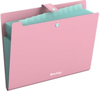 Папка Berlingo 12 отделений Haze, А4, 600мкм, на кнопке, розовая, XF412923 XF4_12923