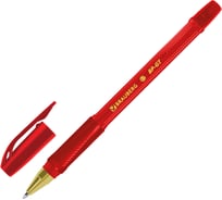 Ручка шариковая BRAUBERG BP-GT GLD RED, красная, корпус тонированный, пишущий узел 0,7 мм, 12 шт., 144506