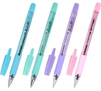 Ручка шариковая BRAUBERG BP-GT PASTEL, синяя, корпус ассорти, узел 0,7 мм, линия 0,35 мм, 36 шт., 144503