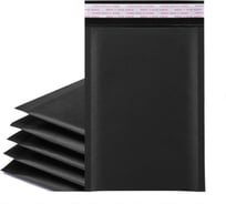 Крафт-конверт с прослойкой из сетчатой бумаги БумАльтернатива BumBag Perfecto, черный, 180*230+40 мм (160 шт/уп) 3318023014