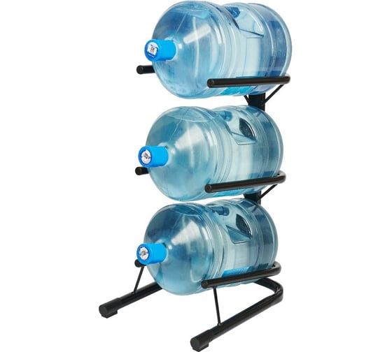 Стойка разборная для бутылей Стелла-техник, на 3 бутыли19 литров, черный, СВР-3В 1