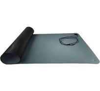 Антистатический настольный комплект Clean Control Tech коврик 400х600, 2 кнопки 10 мм, гарнитура коврик-земля, серый 4670319562481