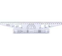 Линейка с роликом (рейсшина) Staff 30 см, металлический ролик, картонная коробка, 210870