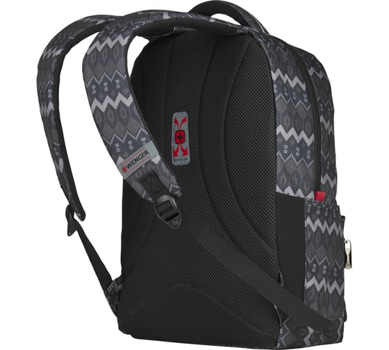 Рюкзак Wenger Colleague 16, серый с рисунком, полиэстер, 36x25x45 см, 22 л 606470