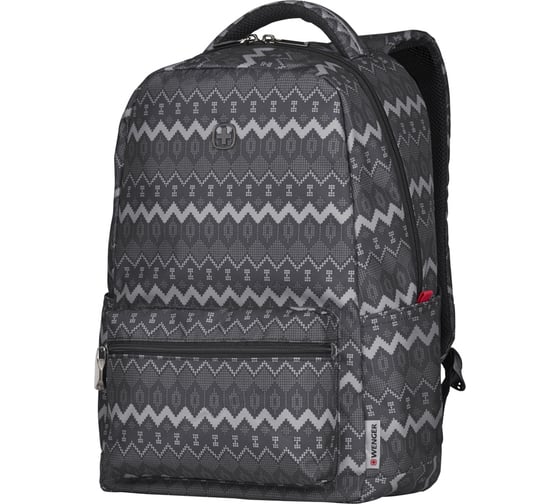 Рюкзак Wenger Colleague 16, серый с рисунком, полиэстер, 36x25x45 см, 22 л 606470