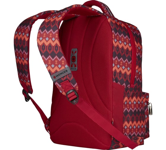 Рюкзак Wenger Colleague 16'', красный с рисунком, полиэстер, 36x25x45 см, 22 л 606471