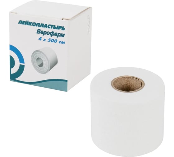 Лейкопластырь рулонный ОФИСМАГ ВЕРОФАРМ, 4х500 см, тканевая основа, 3 шт. 881176 1