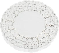 Салфетка ажурная Master Chef, бумажная, круглая, 28 см, 250 шт/уп, 406-582