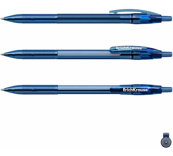 Автоматическая шариковая ручка ErichKrause R-301 Original Matic 0.7, синий в пакете по 1 шт 46768