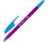 Ручки шариковые BRAUBERG X-333 NEON MIX, НАБОР 8 ШТУК, СИНИЕ, узел 0,7 мм, линия 0,35 мм, 144536 6