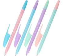 Ручки шариковые BRAUBERG X-333 PASTEL MIX, НАБОР 8 ШТУК, СИНИЕ, узел 0,7мм, линия 0,35 мм, 144535