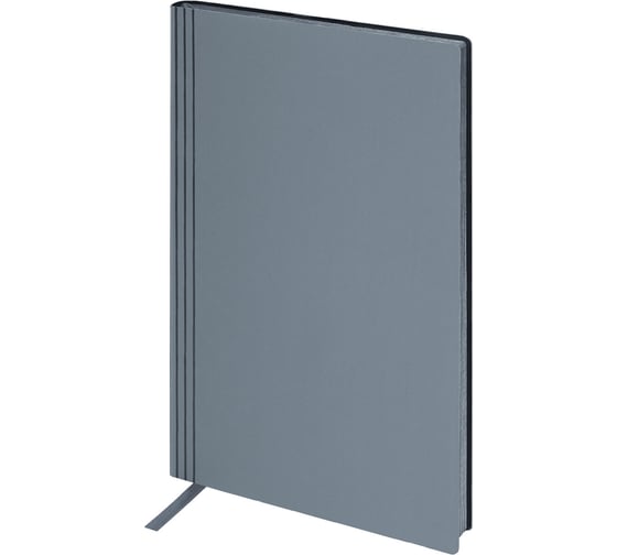 Блокнот BRAUBERG А5 138x213мм Personal, под кожу, 80 листов, клетка, серый 116612 1