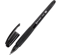 Ручка гелевая с грипом BRAUBERG NEO, ЧЕРНАЯ, пишущий узел 0,5 мм, линия письма 0,35 мм 144537