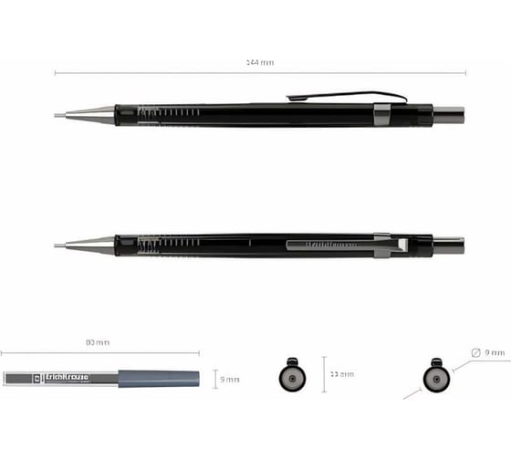 Механический карандаш ErichKrause Black Pointer НВ 44808